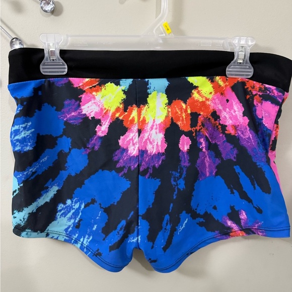 Colorful Tie-Dye Athletic Shorts - Picture 2 of 2